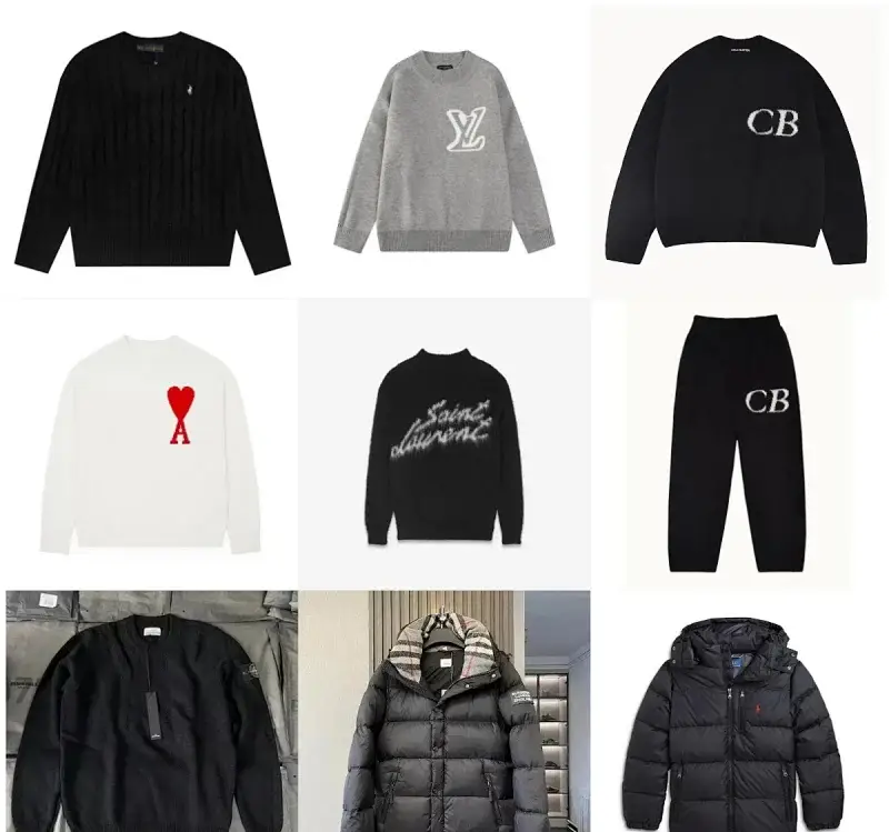 BUY6 男女同款毛衣情侣百搭纯棉 可拆卸羽绒服