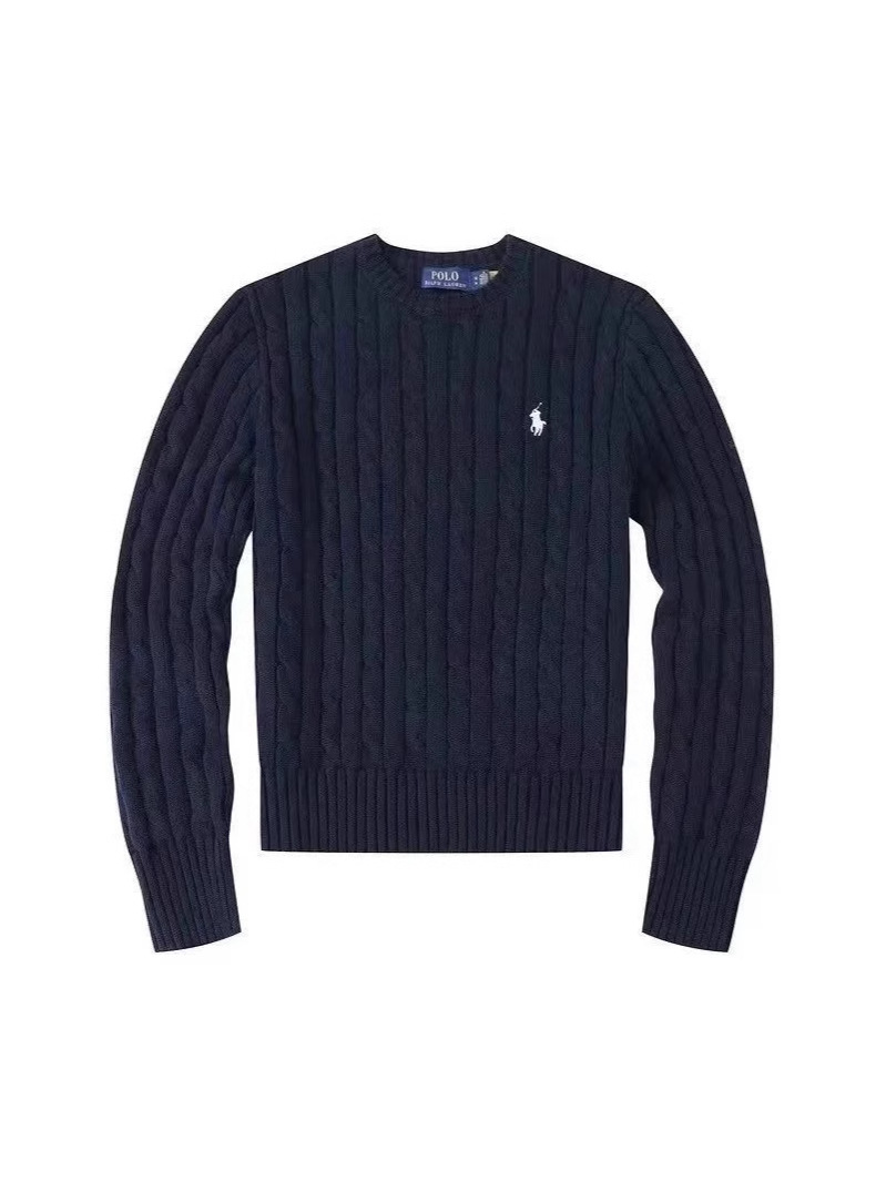 In-Stock Autumn and Winter Round Neck Pullover Sweater Couple's Small Pony Twist Knit Sweater Fashion Sweater Trendy Versatile