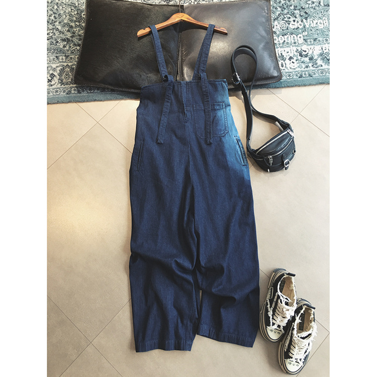 Clothing record in stock niche style design lightweight delicate loose weight strap jeans a generation of hair