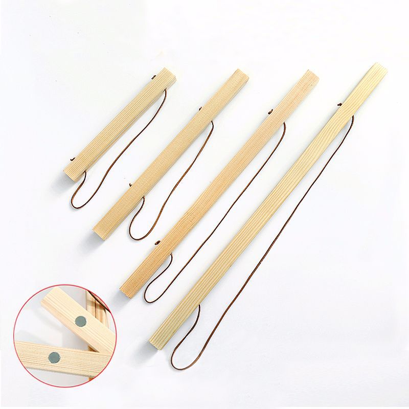 Wholesale ebay oil painting frame solid wood magnet hanging shaft pine decorative painting hanging shaft magnetic scroll painting wooden pole hanging pole