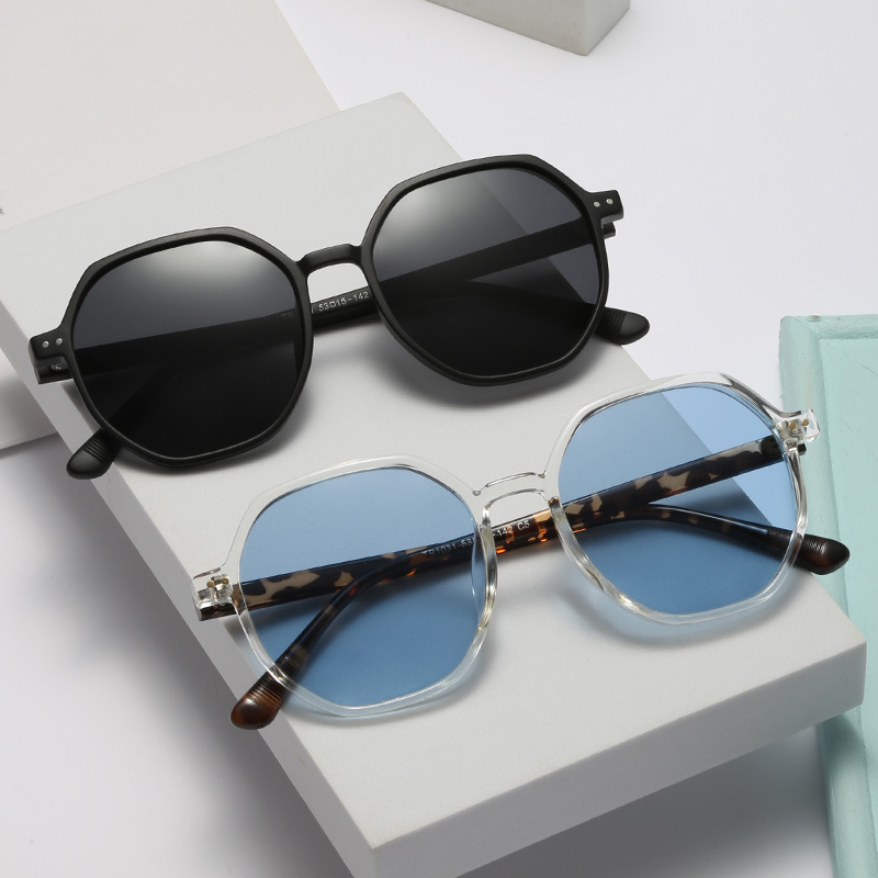 TR1031 Korean-style Multilateral Plain-looking Polarized Sunglasses ins Internet-famous Men's and Women's Couple Street Photograph Sunglasses Sunglasses