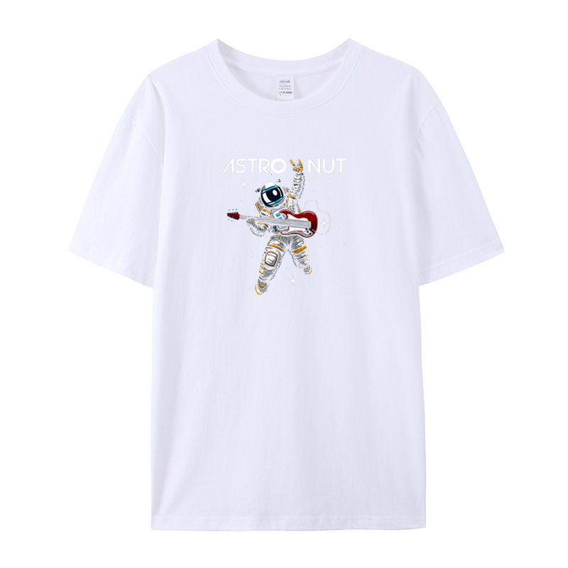 ebay Amazon wish AliExpress LAZADA foreign trade NASA spaceman cotton printed short sleeve t-shirt