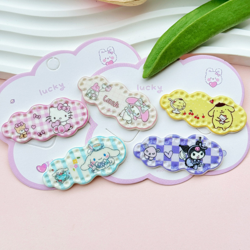 Sweet sister cloud hairpin acrylic diy jewelry mobile phone case shoe buckle storage box head rope patch material wholesale