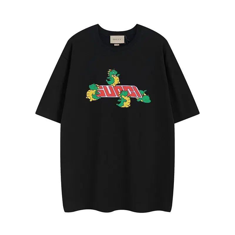 24 Early Spring Year of the Dragon Collection Short Sleeve, Classic Logo Flying Dragon Printed T-Shirt