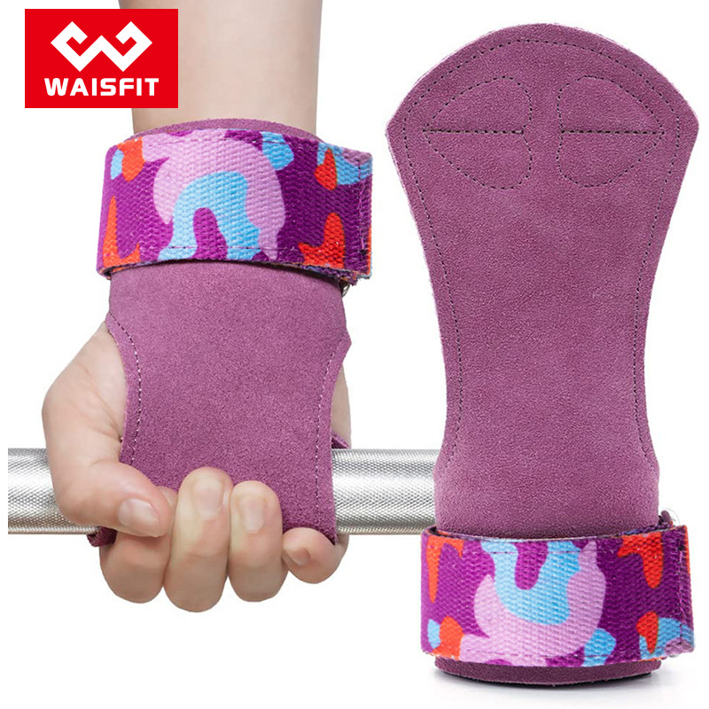 Cowhide Palm Fitness Grip Strap Female Equipment Horizontal Bar Non-slip Wrist Auxiliary Strap Hand Guard Hard Pull Booster Belt