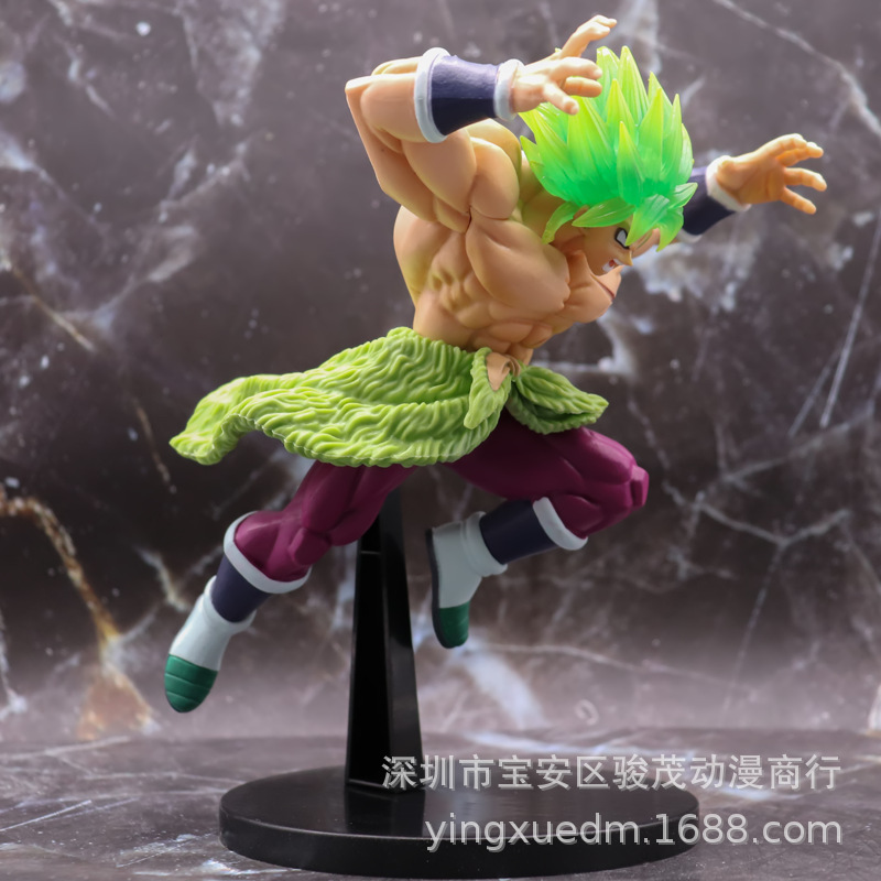 Animation Wholesale Dragon Ball Theater Edition Jumping Roaring Broley Hand-made Model Peripheral Doll Ornaments
