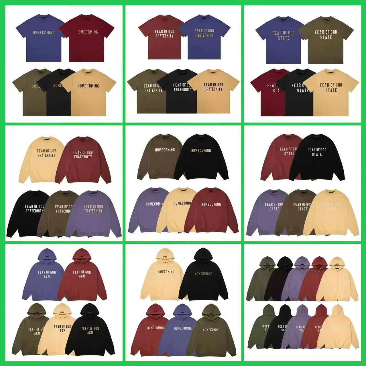 New FOG ICON Line High Street Hooded Heavy Autumn and Winter Casual Loose fleece-lined Sweater Hoodie for Men and Women American Style
