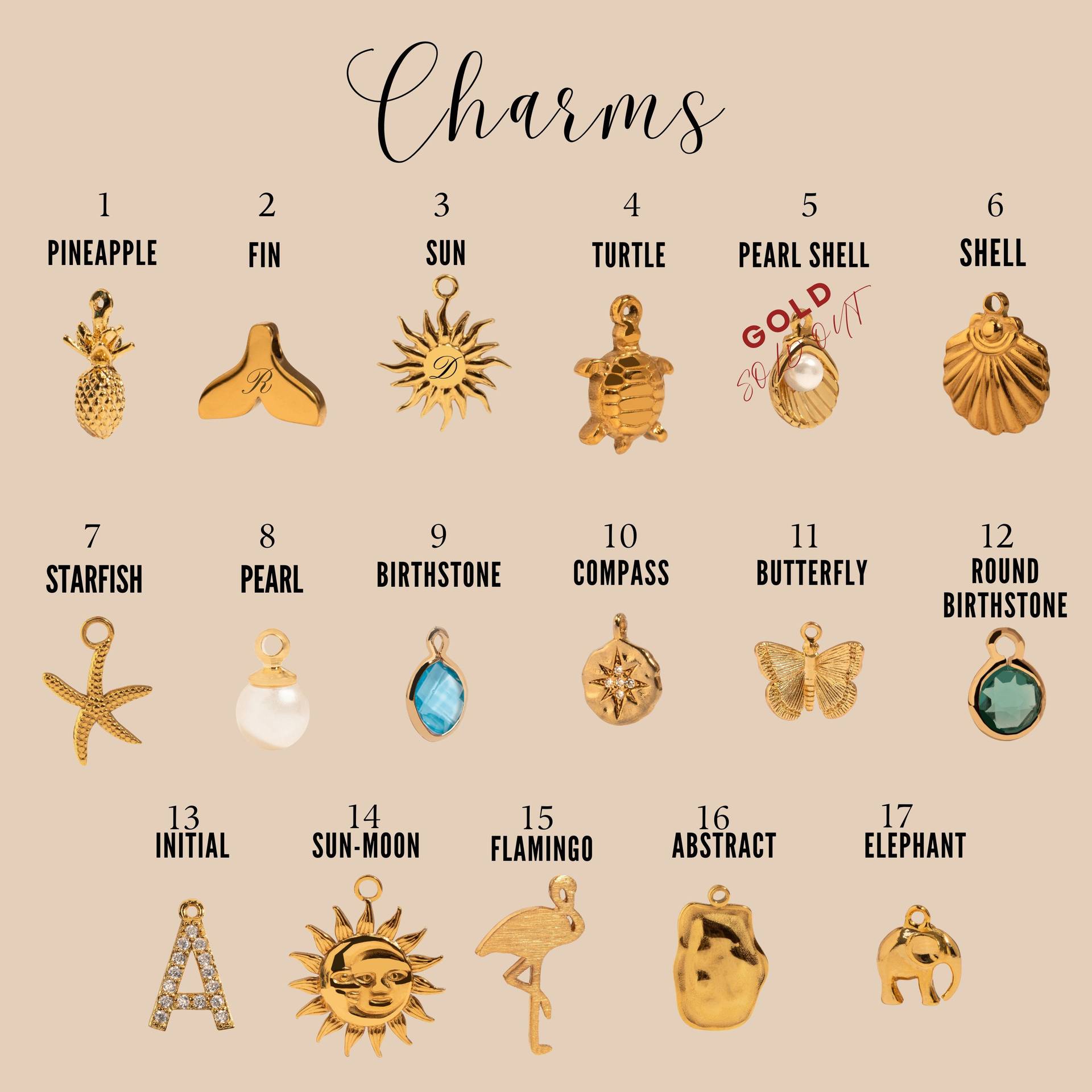 European and American stainless steel summer beach wind starfish turtle zircon necklace furnace vacuum plating 18K gold color