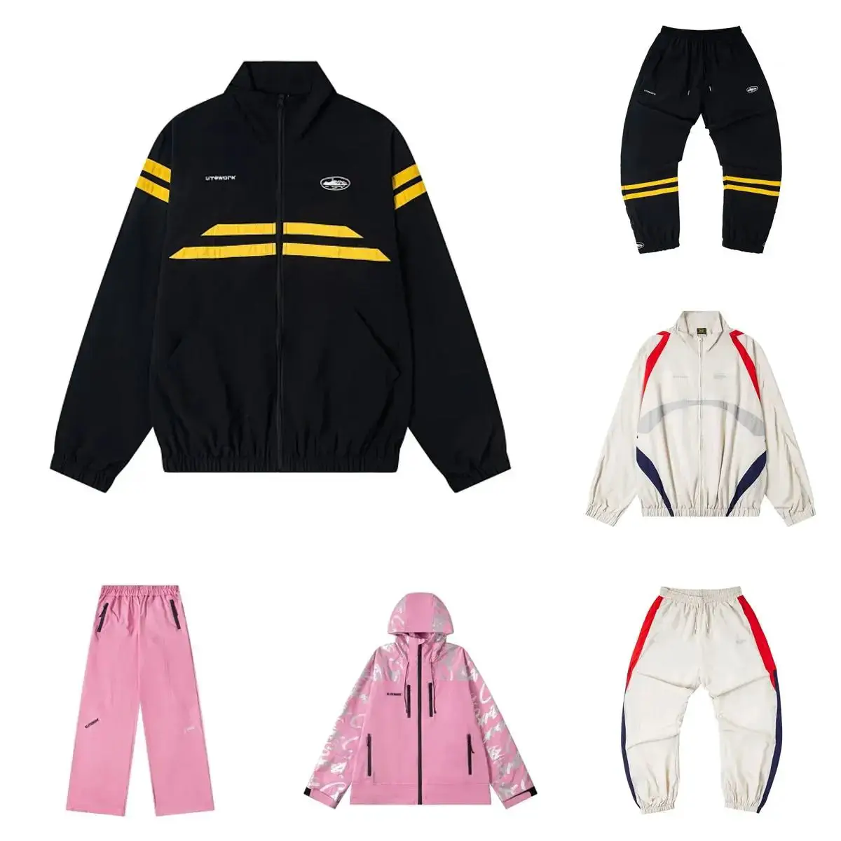 High Quality Hooded Zipper Jacket Coat Long Suit