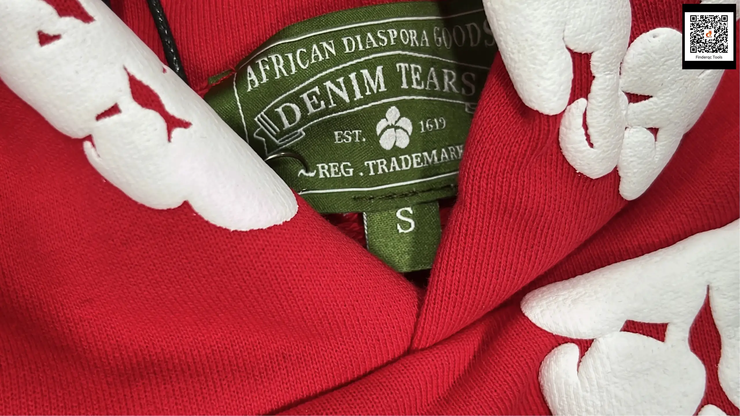 Denim Tears African Diaspora Goods Hooded Sweatshirt Red