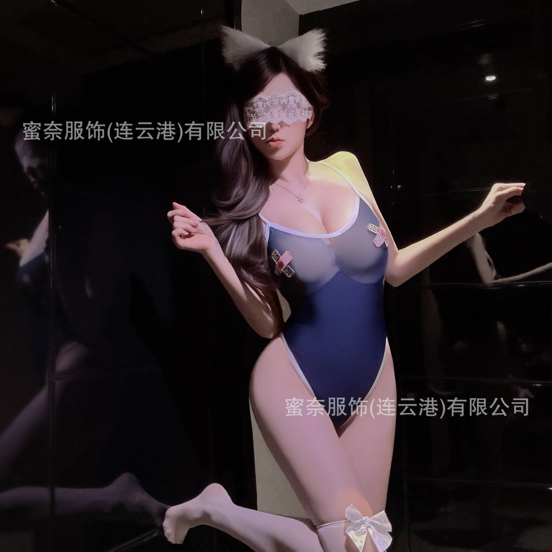 Minai Sexy Lingerie Cute and Sexy One-Piece Uniform Pure Desire Small Chest Qqny See-Through No-Take-Off Pajamas Women's Set