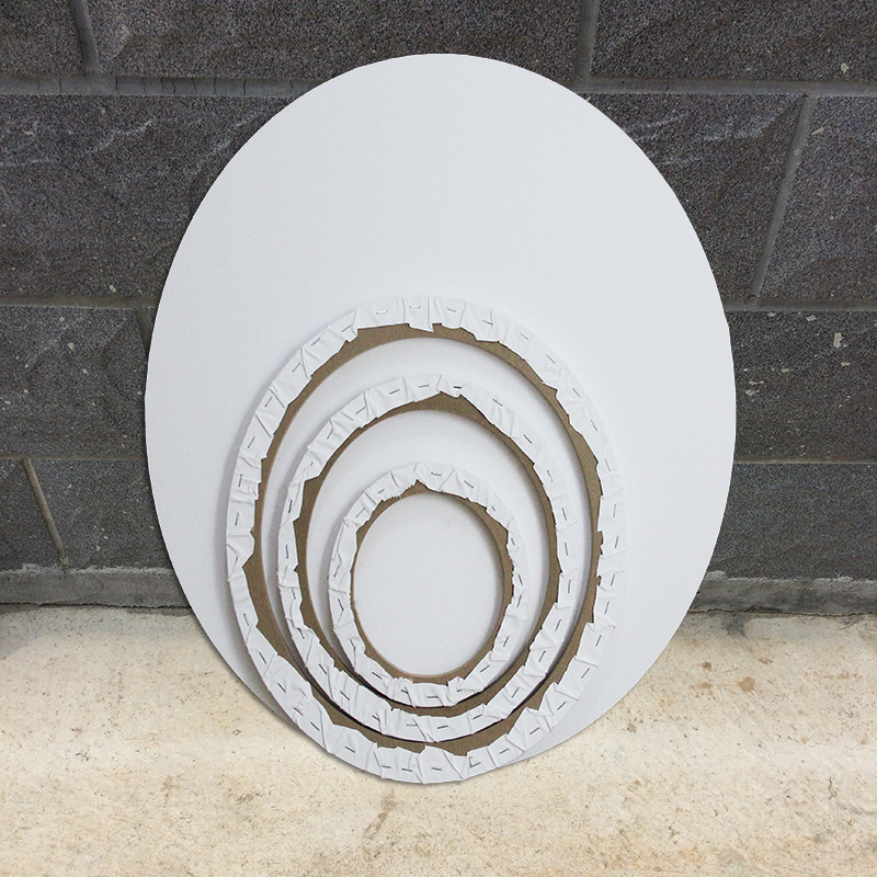 Wholesale Oval Oil Painting Inner Frame 20*30*40 White Acrylic Canvas Frame Decorative Pure Cotton Canvas Oil Painting Frame