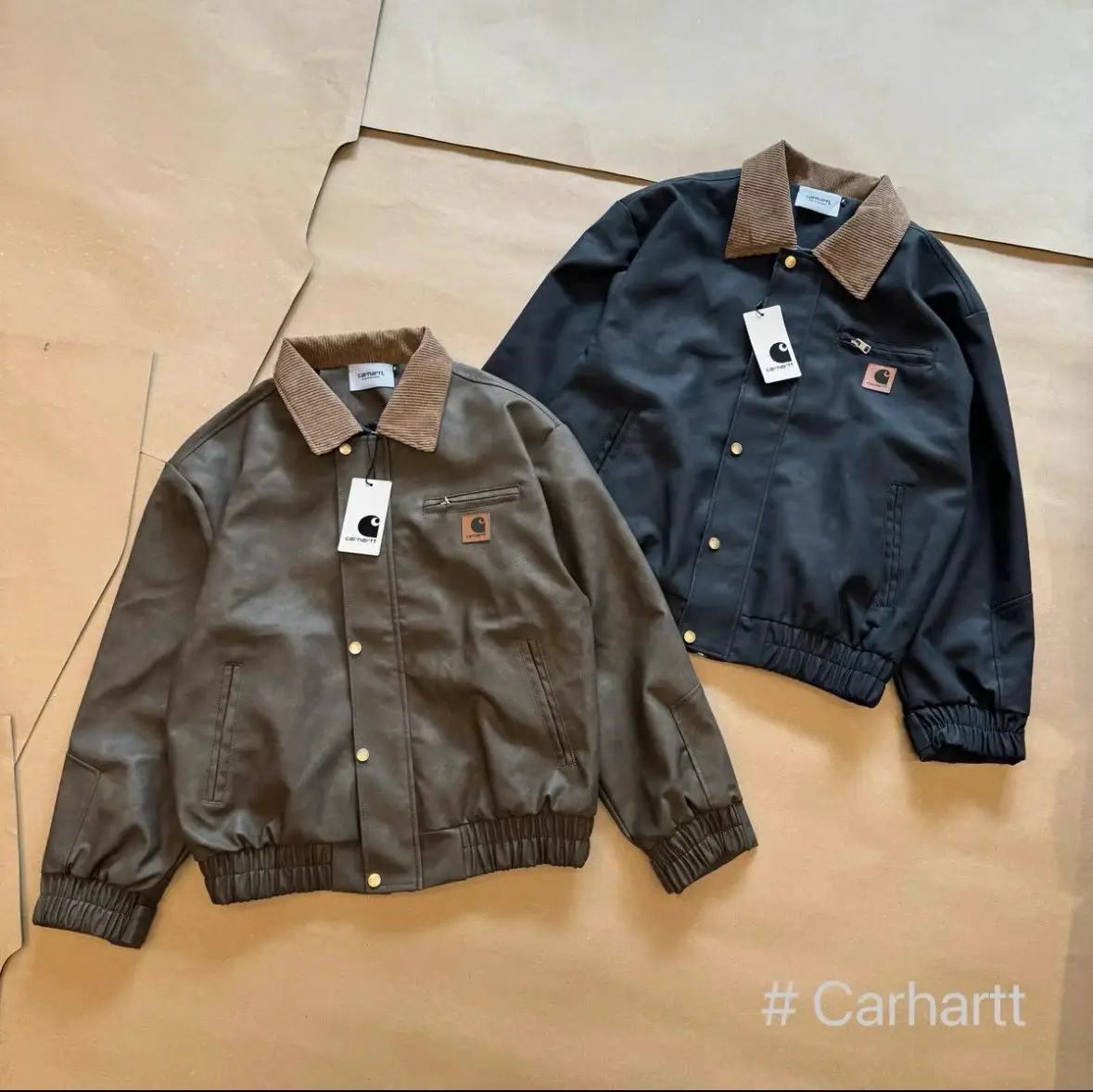 Carha 25Fw 卡哈特美式巴恩风圣达菲美式复古皮衣外套 满满的cleanfit高级感