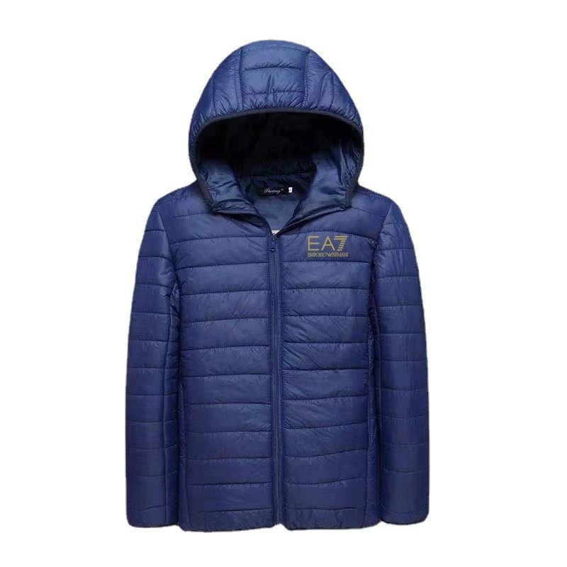 e.a.7连帽羽绒服 Foto QC de WEIDIAN na Qualit.ly