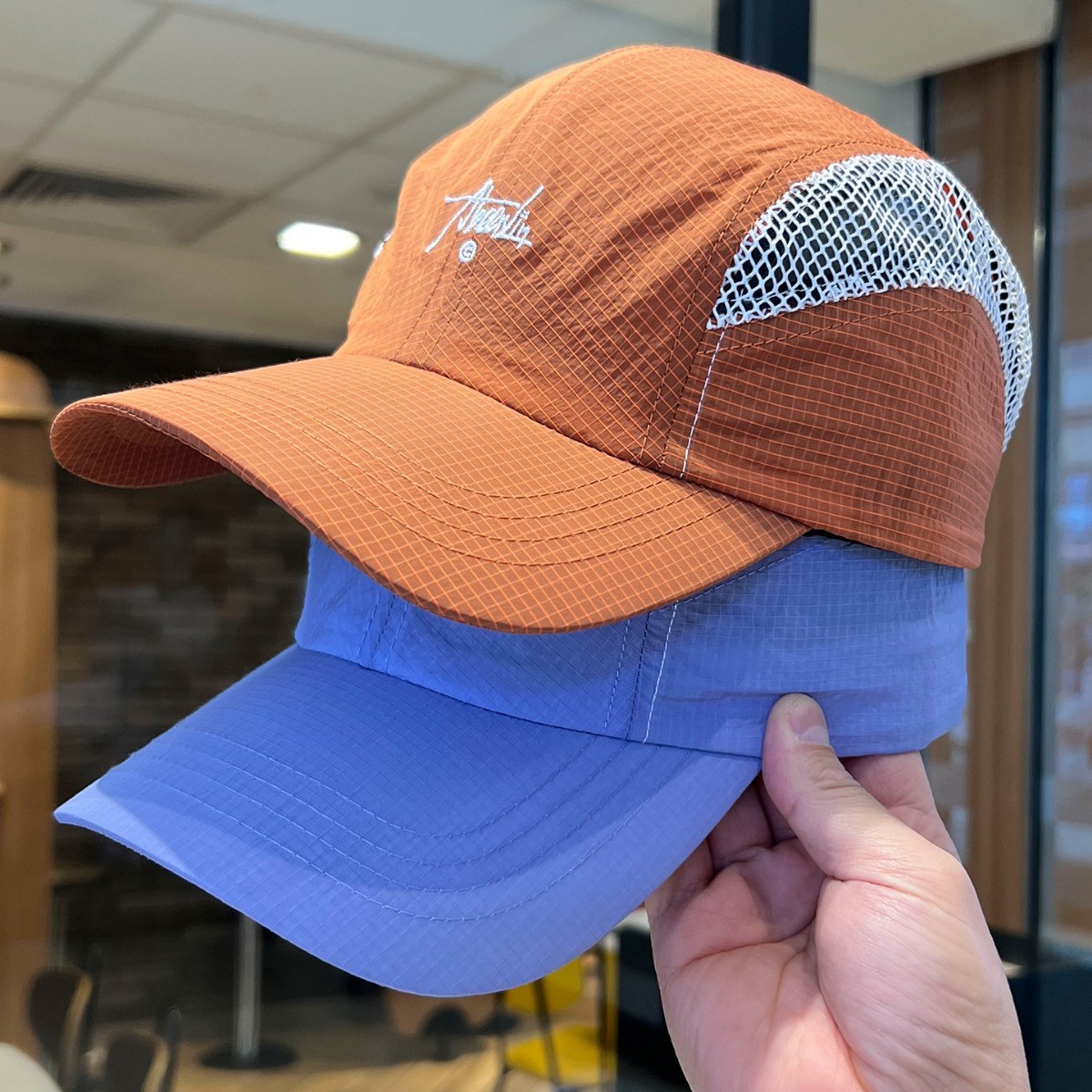 Mountain-Style Camping and Hiking Hat for Women, Summer Thin Mesh Breathable Baseball Cap, Trendy Color-Blocking Quick-Dry Baseball Cap for Men