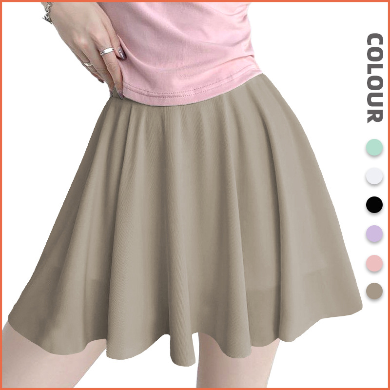 2026 Cross-Border Pleated Yoga Skirt for Women, Summer Two-Piece Anti-Exposure Sports Short Skirt for Training, Running, and Tennis