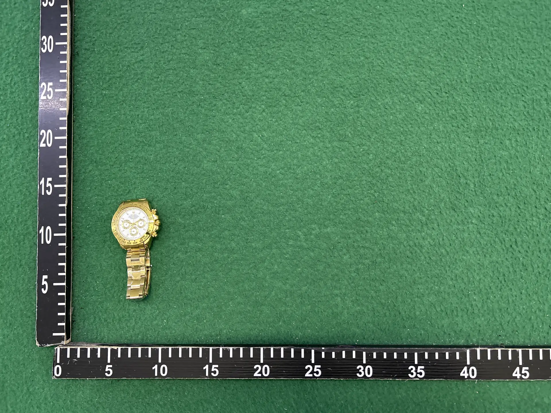 Rolex Daytona Gold Steel Band Quartz Watch