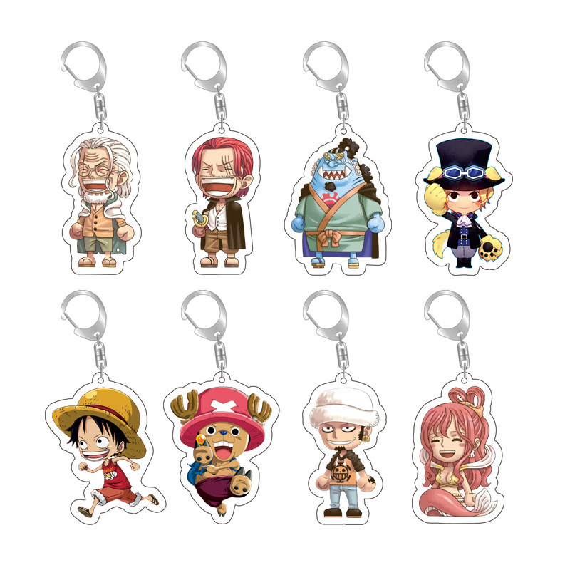 Animation Peripheral Acrylic Keychain Luffy Solonami Campus Creative Pendant Jewelry