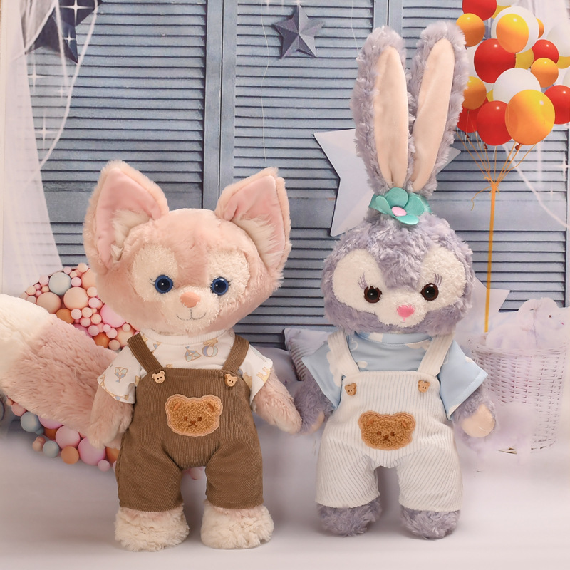 S Linna Belle Doll Dress for Clothes Cloud T-shirt Bear Suspenders Star Dailou Doll Dress Up Doll