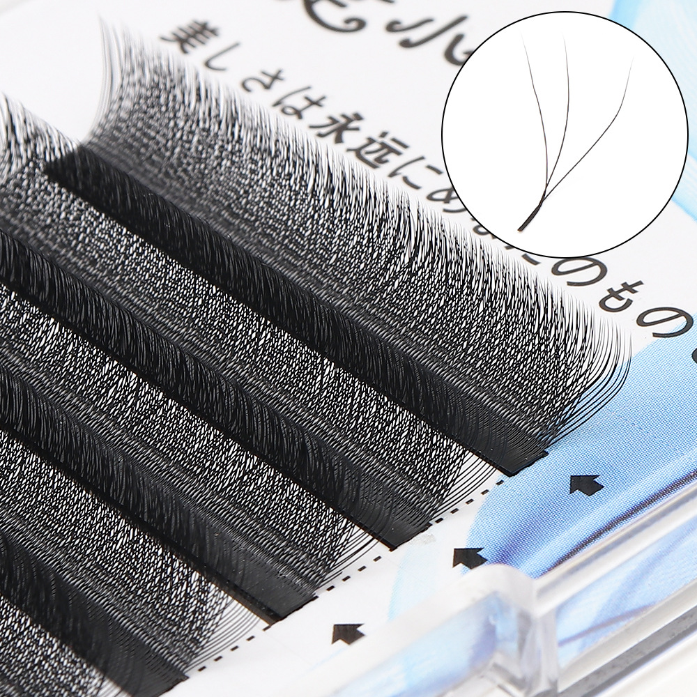 0.05 Clover Eyelashes Blossom No Root Grafting Eyelashes Soft Slim Long Natural Grafting False Eyelashes