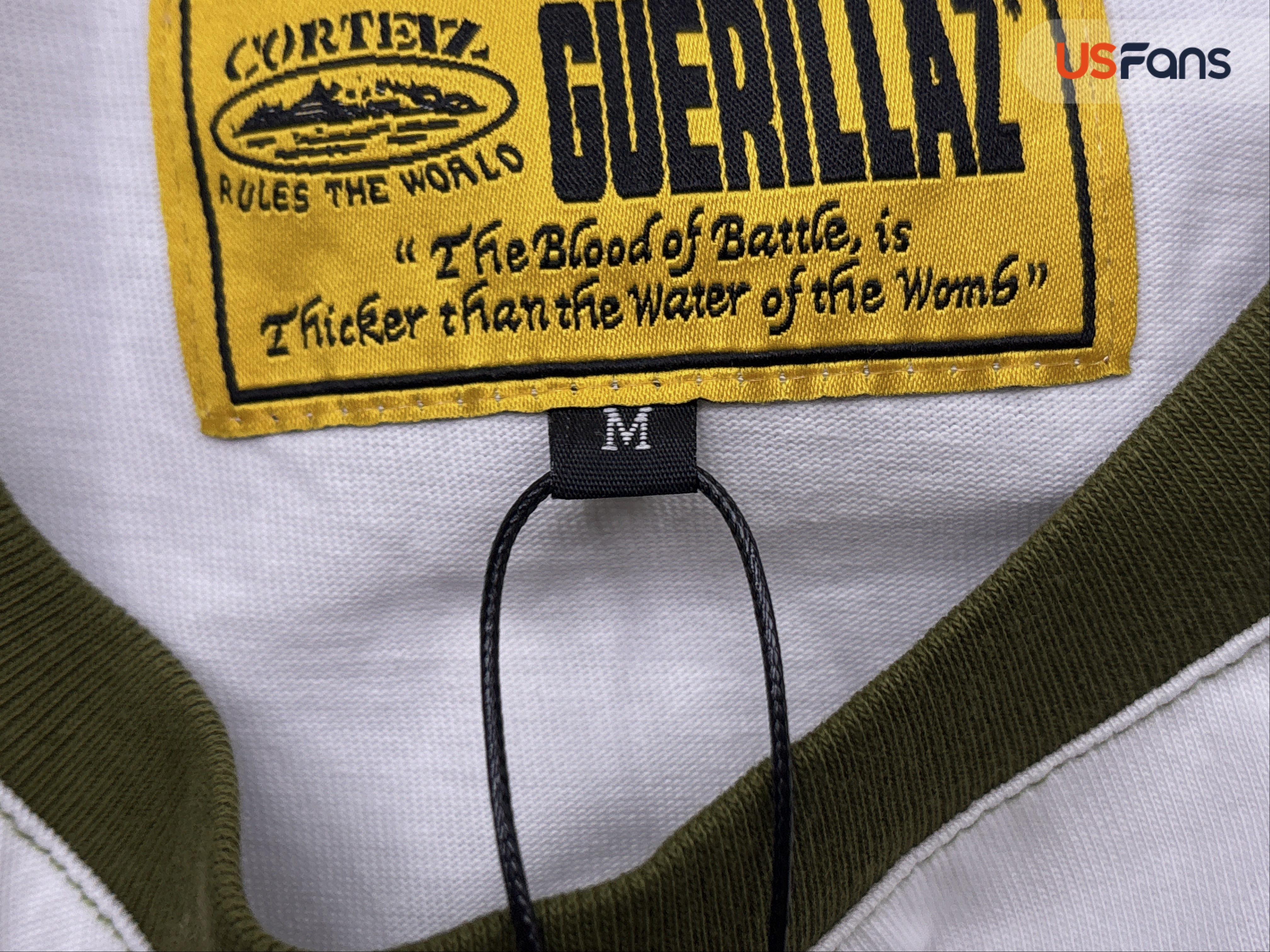 GUERILLAZ Classic Long-Sleeved T-Shirt White Green QC