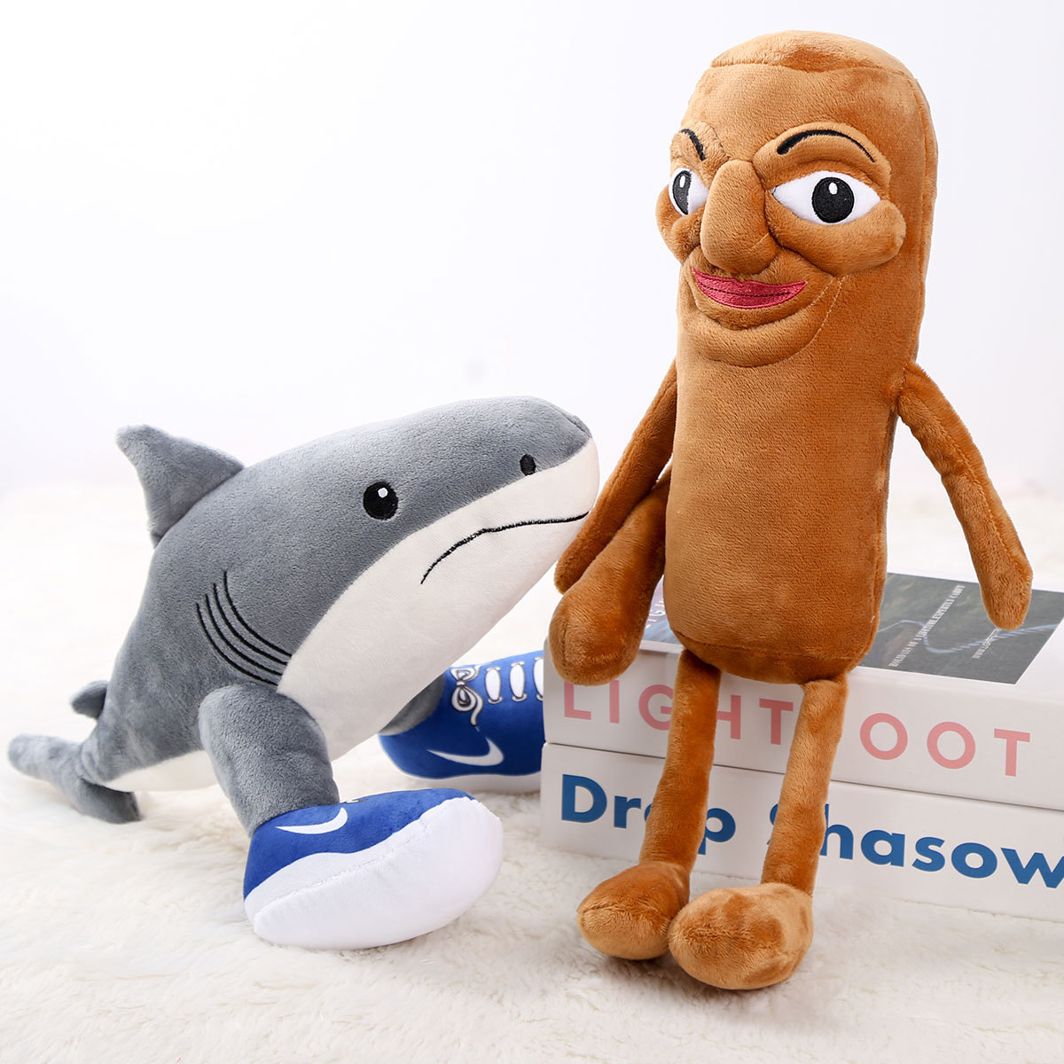 Foreign Ai Monster Plush Toys from the Shanhai Classic, Cross-Border Small Dolls, Stickman Keychain Pendants, Shark Stuffed Toys