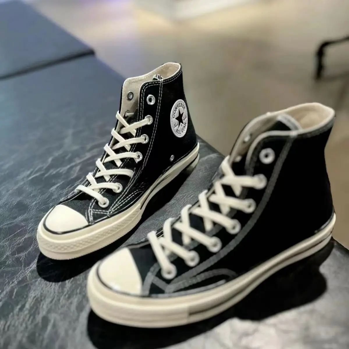 Putian Patriotic Converse Canvas Shoes 1970s Black High Top Canvas Shoes Men's Shoes Women's Shoes Casual Shoes Sports Board Shoes
