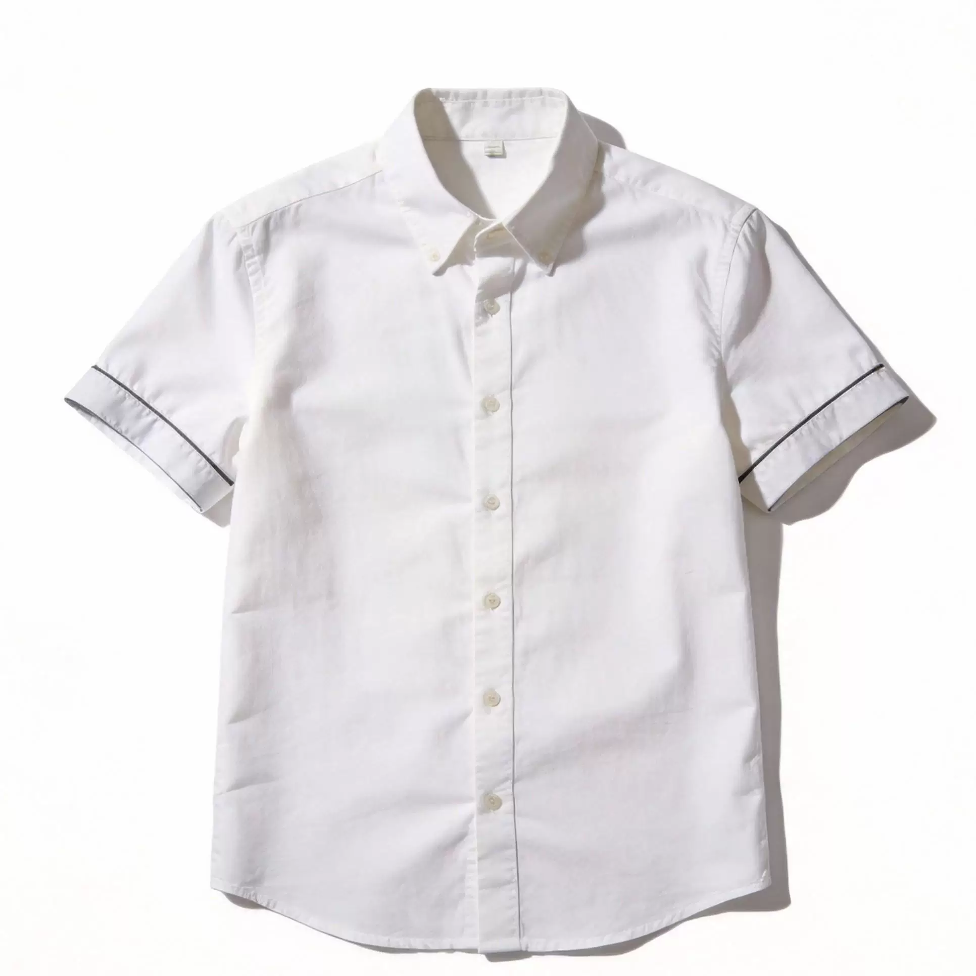 Classic fit lined short sleeved shirt for unisex linen short sleeved shirt C