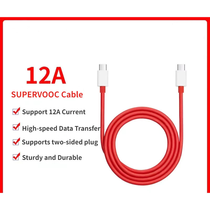 12A dual typec fast charging data line mobile phone USB charging line for one plus acepro 1 DASH flash charging line