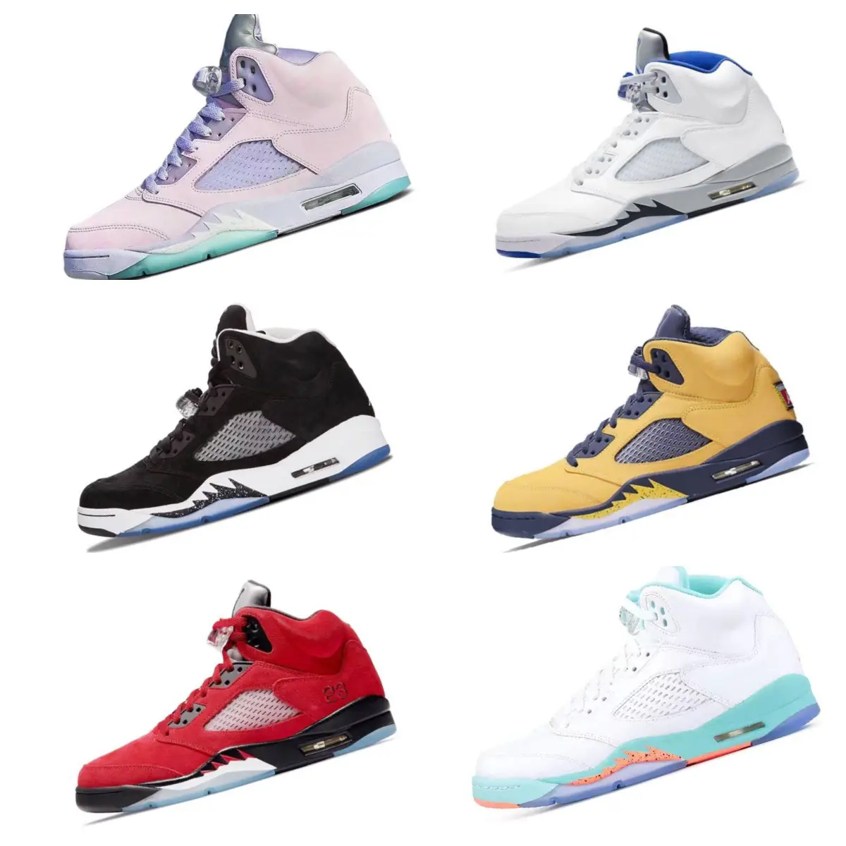 Putian factory pure original AJ5 high gang Rukawa maple black and white cicada wing Joe 5 fresh prince graffiti men and women