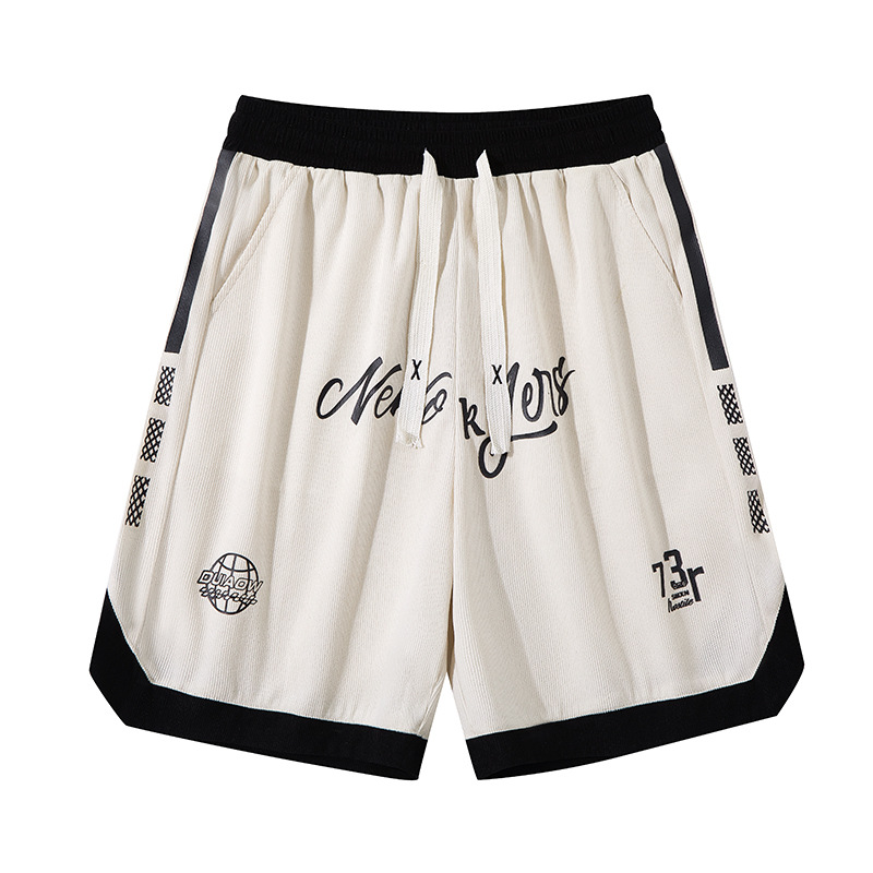 Men's and Women's American-Style Basketball Shorts, Loose-Fitting Five-Point Shorts, College Student Sports Trendy Casual Five-Point Shorts, Couple Style Shorts