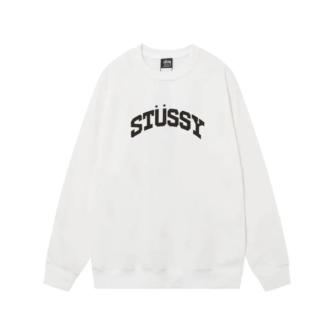 Original Brand Dropshipping Trendy Tu Western Round Neck Sweatshirt Autumn and Winter New Letter Dice Black Eight Couple Outfit Wholesale