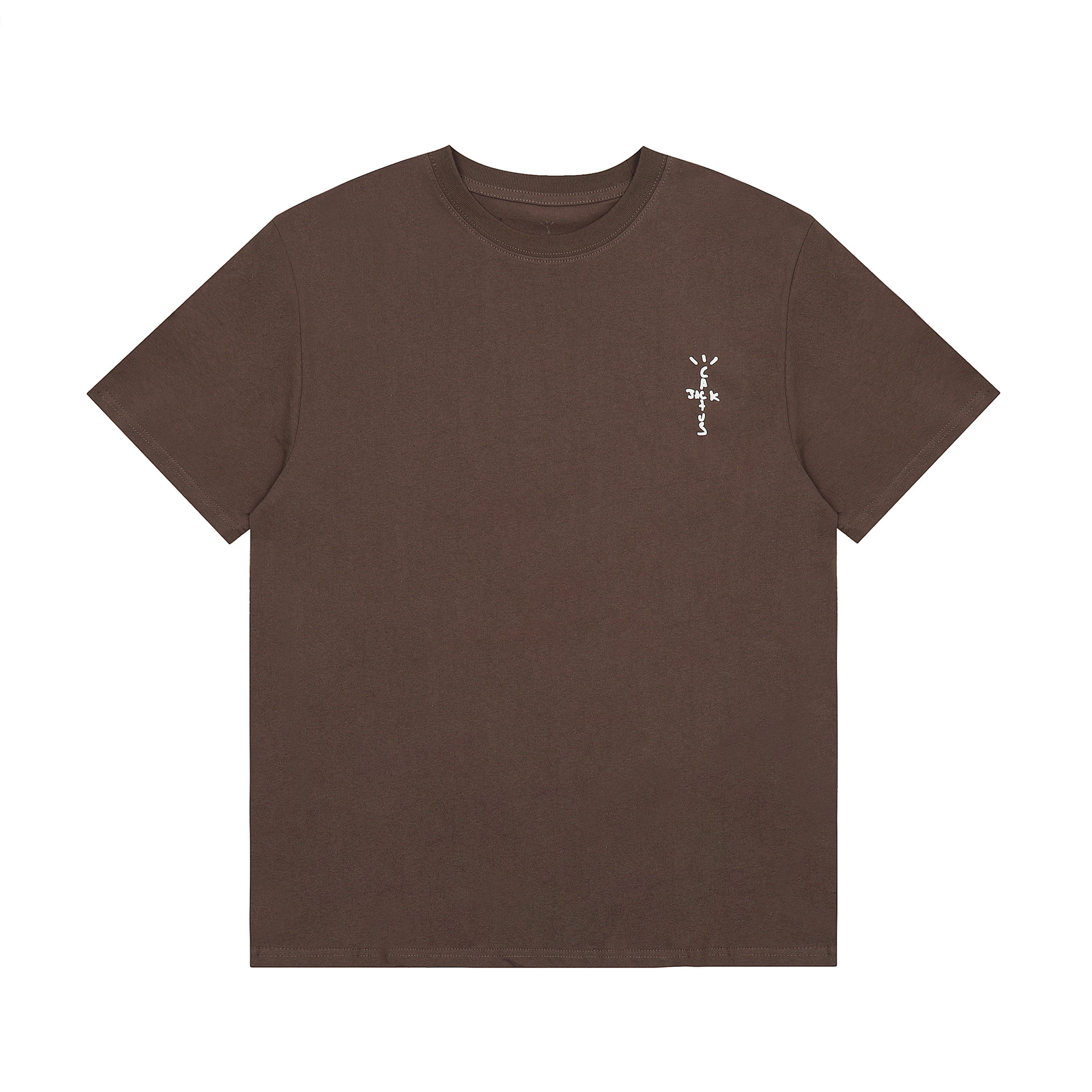 2026 Summer European and American High Street Trendy Basic T-Shirt with Small Letter Print, Simple Short-Sleeve T-Shirt, Unisex Style