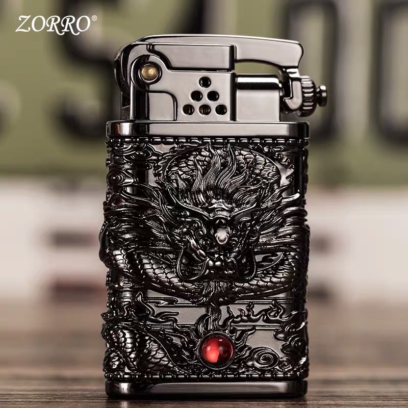 zorro kerosene lighter catapult ignition old nine doors kerosene lighter armor Dragon Z602-101A