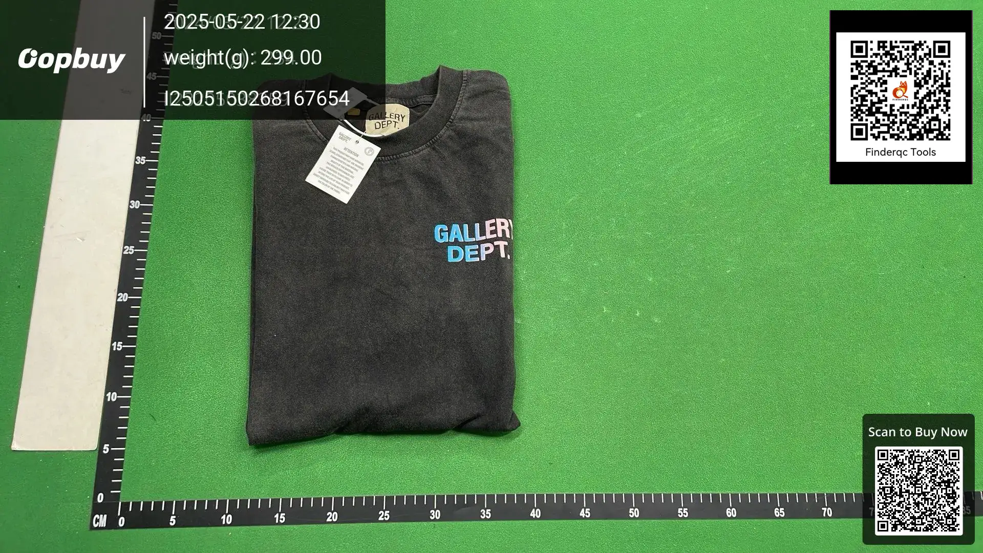 GA Short Sleeve Blue Pink Color Matching Letters Logo behind