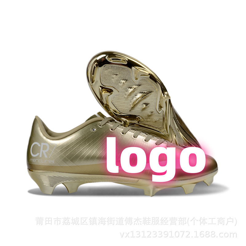 Cross-Border Foreign Trade Wholesale Assassin 16Th Generation Waterproof Fg Spike Low-Top Men's and Women's Competition Football Shoes Mercurial