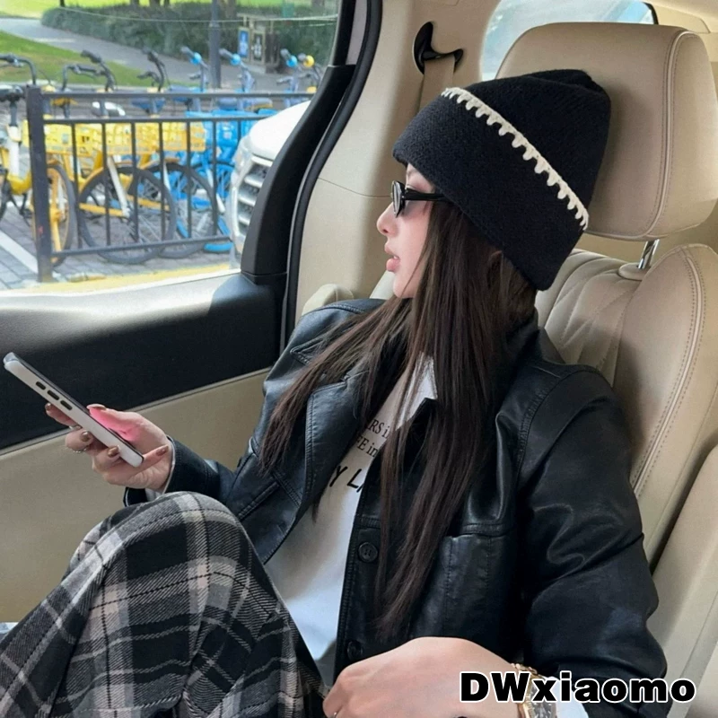 Exquisite personal savings! Wool blend pineapple cold hat women's hat dome pullover hat fashionable winter warm knitted hat