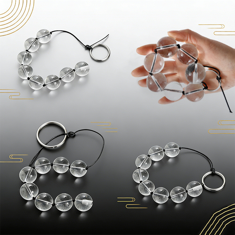 Factory wholesale adult fun glass beads couple flirting supplies glass toys beads a generation of hair