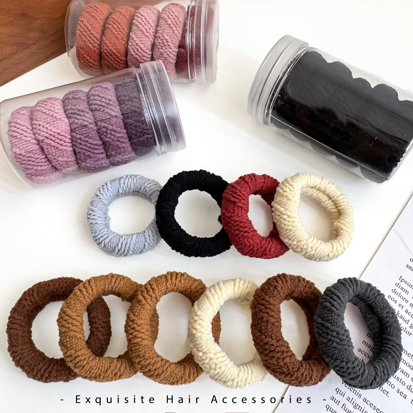 2025 New High-Elasticity Durable Hair Rope High Ponytail Thick Hair Band Women's Seamless Hair-Free Rubber Band Headband Hair Accessories