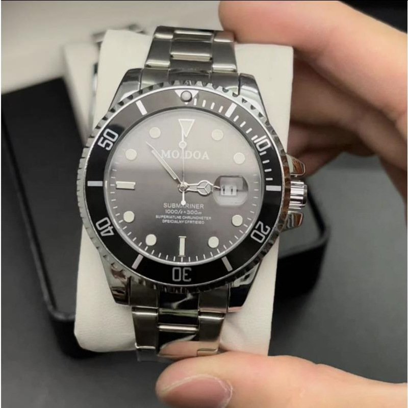 Green Water Ghost Bilateral Butterfly Buckle Hollow Tourbillon Watch Men's Luminous Calendar Tide Waterproof Shake Tone