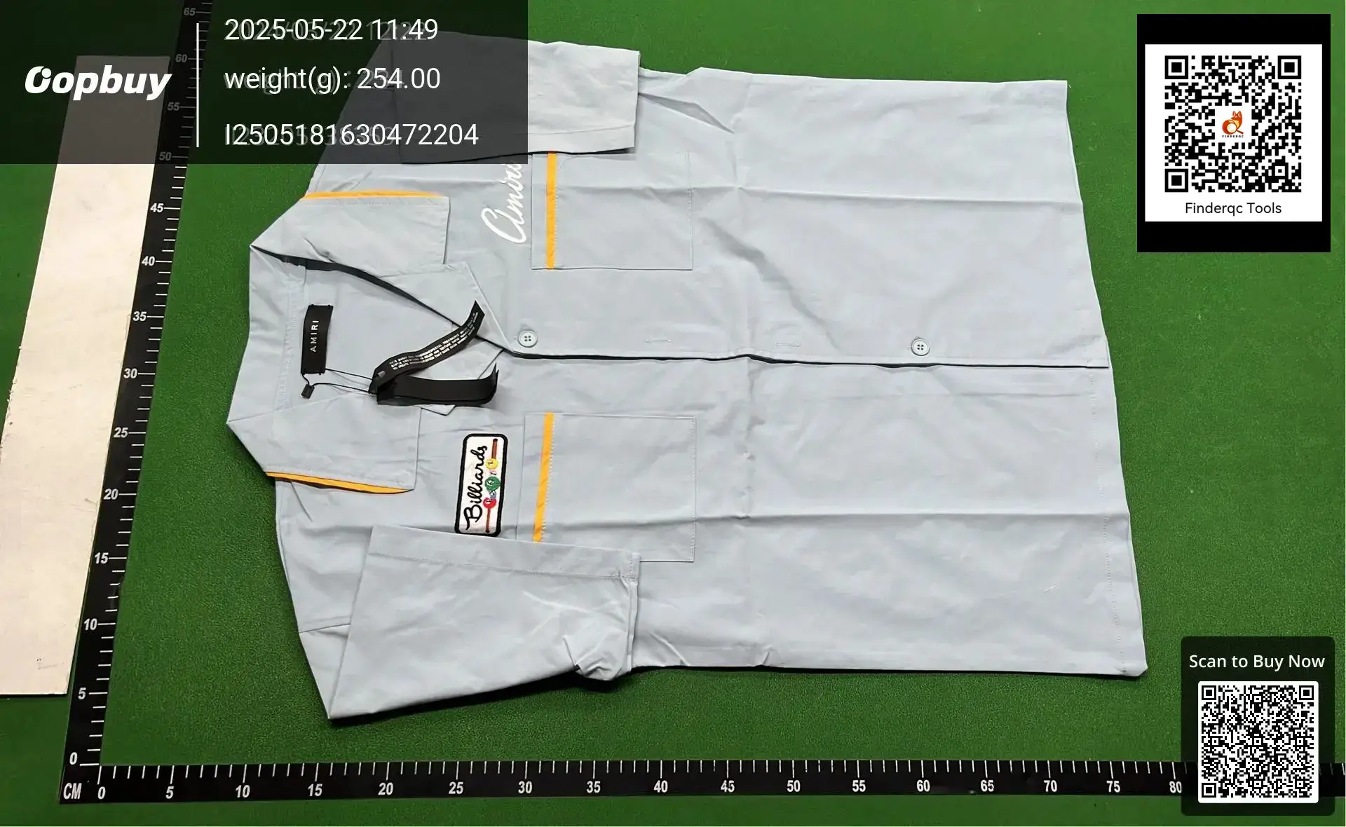 2025 spring and autumn new A @ MI embroidery billiards hand casual loose shirt for men and women with a wholesale generation of hair