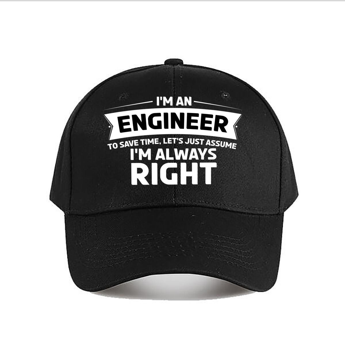 Engineer Humor Baseball Cap - Polyester Sports Cap