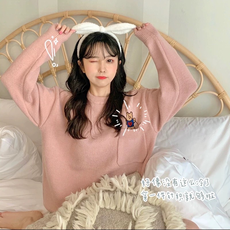 Winter Internet Celebrity Same Style Indoor Face Wash Hair Band Cute Plush Rabbit Ears Butterfly Hairband Hair Band Hair Accessories