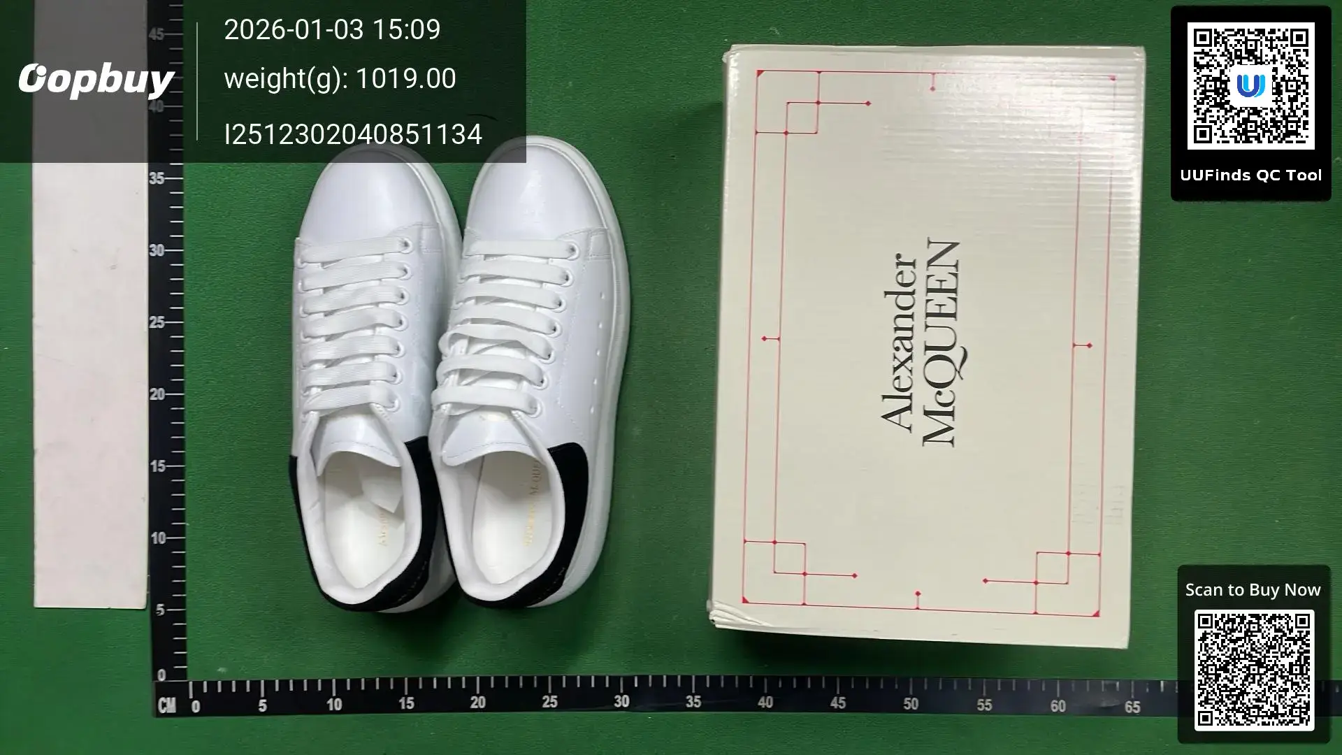 Alexander McQueen Oversized Sneaker White Black