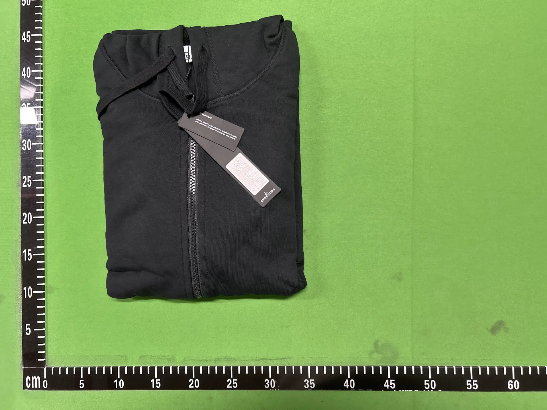 Stone Island black hooded jacket