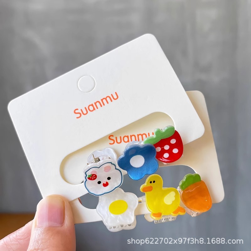 Baby Baby Hair Clip Female Children Cute Cartoon Baby Mini Small Grab Clip Girl's Bangs Hairpin Hair Grab