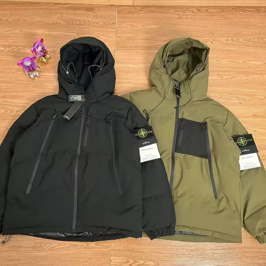冬季秋冬新款户外工装连帽加厚棉服拉链保暖棉衣外套冲锋衣