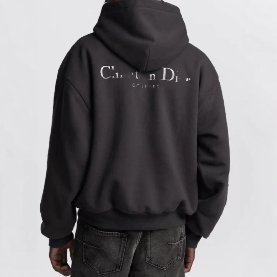 Cross-border correct version DO home 2024 new classic logo logo letter printing worn-out hooded sweater