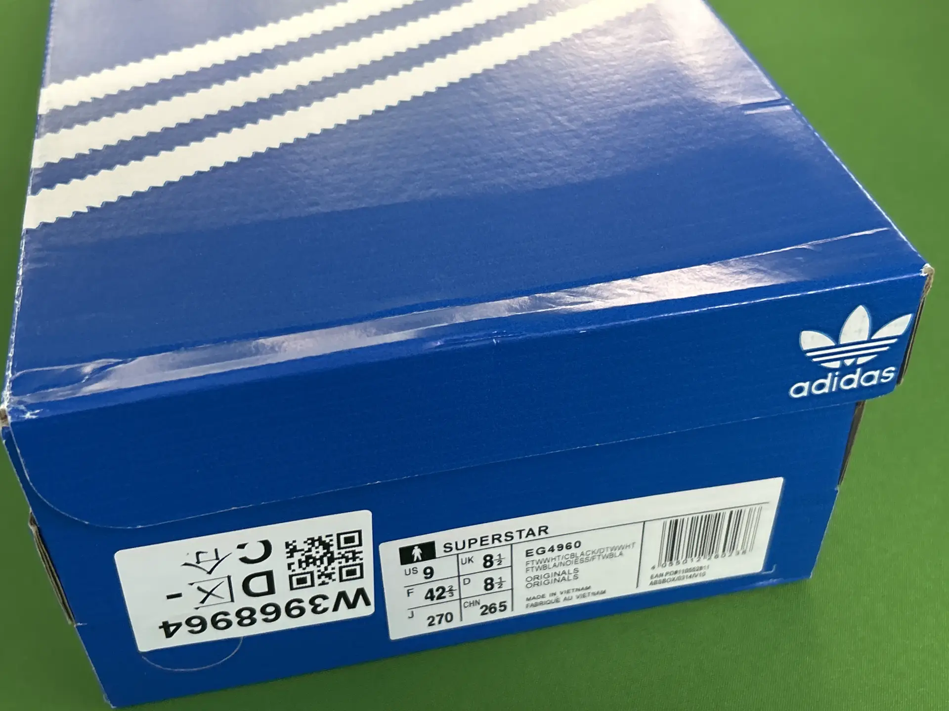 Adidas Superstar EG4960 FTWWHT/CBLACK/DTWWHT FTWBLA/NOIES/FTWBLA