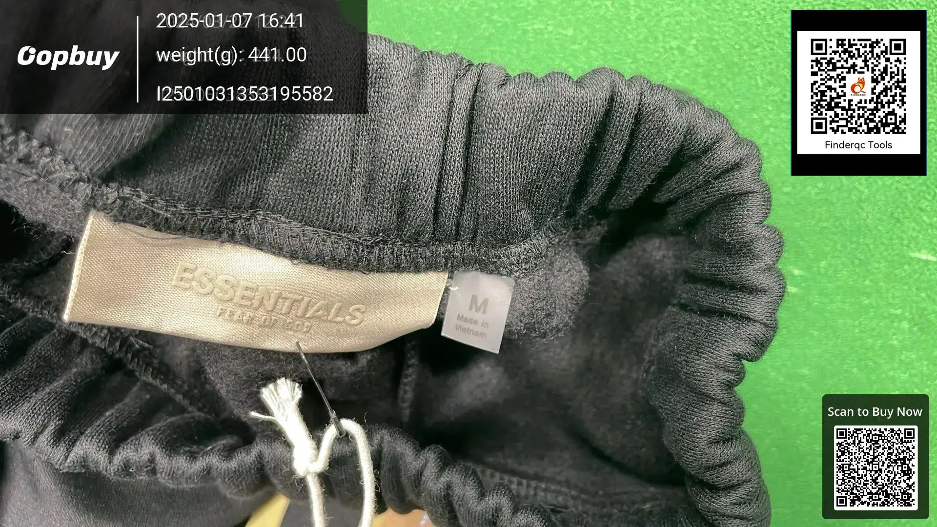 Fog Essentials Flocked 1977 Pants High Street Loose Casual Sports Autumn Winter Jogger Sweatpants for Men